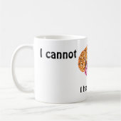 Ik kan vandaag niet hersenen koffiemok (Links)