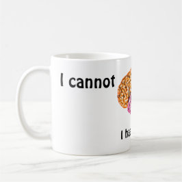 Ik kan vandaag niet hersenen koffiemok