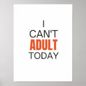 Ik kan vandaag niet volwassen worden poster (Voorkant)