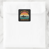 Ik Kan Vandaag Niet Werken Mijn Arm Zit In Een Gip Vierkante Sticker (Tas)