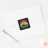 Ik Kan Vandaag Niet Werken Mijn Arm Zit In Een Gip Vierkante Sticker (Envelop)