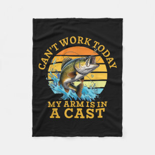Ik kan vandaag niet werken, mijn arm zit in het gi fleece deken