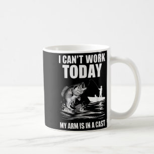 Ik kan vandaag niet werken, mijn arm zit in het gi koffiemok