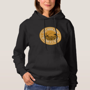 Ik kan vandaag werken Mijn arm is in een gegoten m Hoodie