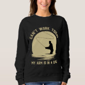 Ik kan vandaag werken mijn arm is in een gegoten v trui (Voorkant)