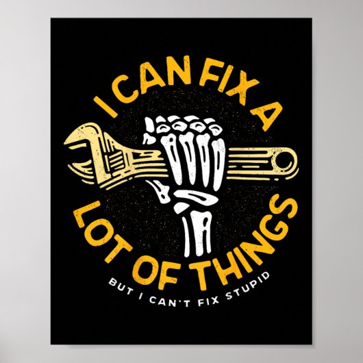 Ik kan veel dingen repareren, maar ik kan Stud nie Poster (Voorkant)