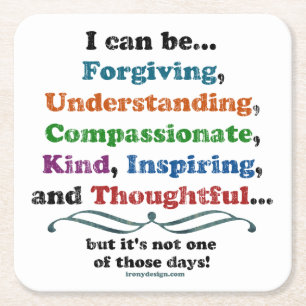 Ik kan Vergeven zijn Kartonnen Onderzetters