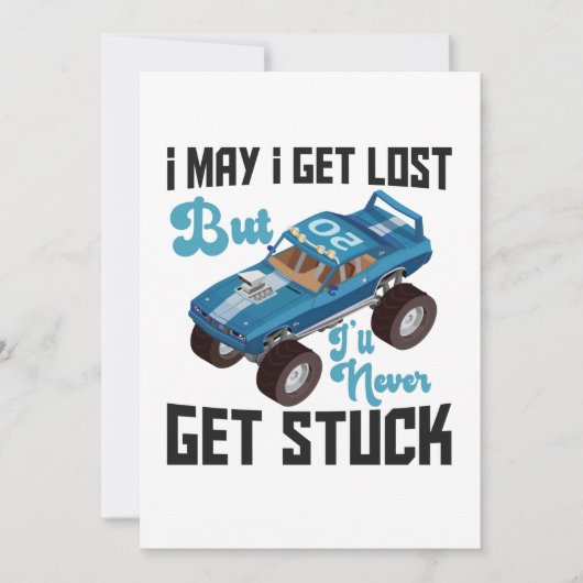 Ik kan verloren gaan, maar ik krijg nooit geld. bedankkaart (Voorkant)