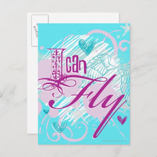 Ik kan vliegen briefkaart (Voorkant / Achterkant)