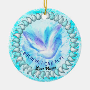 Ik kan vliegen Christelijk Keramisch Ornament