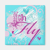 Ik kan vliegen magneet (Voorkant)