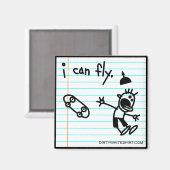 Ik kan vliegen. magneet (Voorkant / Achterkant)
