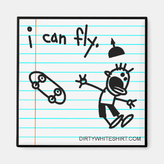 Ik kan vliegen. magneet