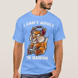 Ik kan volwassenen helpen bij games Nerd Gamer Ner T-shirt