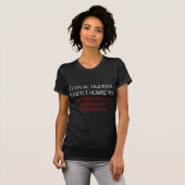 Ik kan vriendelijk zijn als ik dat wil t-shirt (Voorkant volledig)