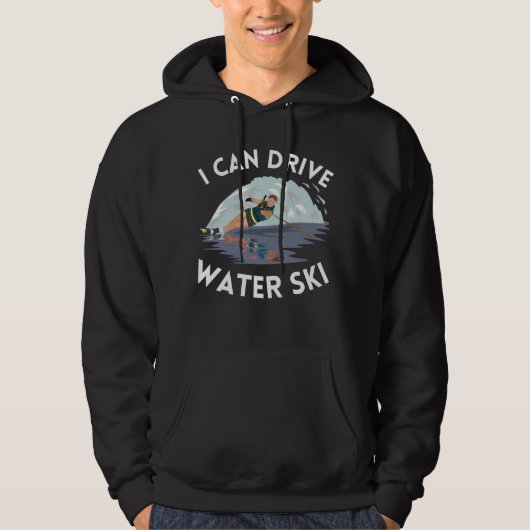 Ik kan waterschki rijden hoodie (Voorkant)