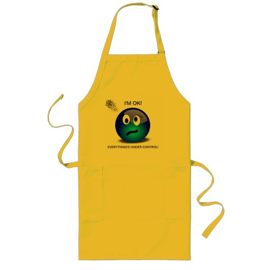 Ik kan wel koken. lang schort (Voorkant)
