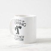 Ik kan winkelen opgeven koffiemok (Voorkant links)