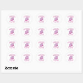 Ik kan winkelen opgeven ronde sticker (Vel)
