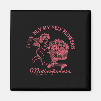 Ik kan zelf bloemen kopen Funny Anti Valentijnsbek Magneet