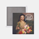 Ik kan zelf bloemen kopen - Funny magneet (Voorkant / Achterkant)