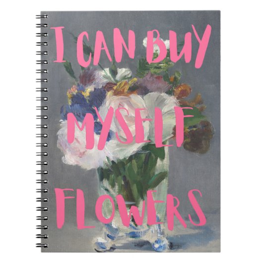 Ik kan zelf bloemen Notitieboek kopen (Voorkant)
