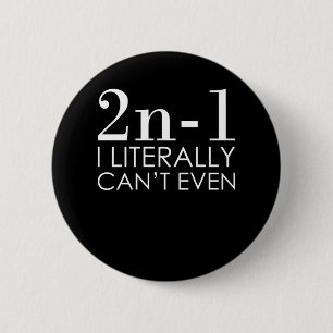 Ik kan zelfs geen Wiskunde leraar wiskunde Wiskund Ronde Button 5,7 Cm