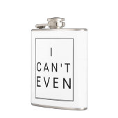 Ik kan zelfs niet | Fles met vermelding Heupfles (Links)