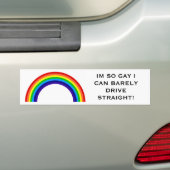 IK KAN ZO GOED RIJVEN DAT IK KAN RIJGEN. BUMPERSTICKER (Op auto)