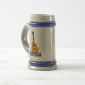 Ik kanaliseer mijn binnengitarist.  kleurrijk bierpul (Voorkant links)