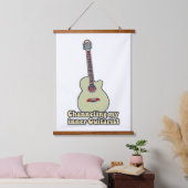Ik kanaliseer mijn innerlijke gitarist. hangend wandkleed (Slaapkamer)
