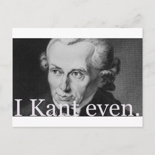 Ik Kant zelfs Briefkaart (Voorkant)