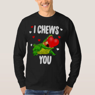 Ik kauw je Alligator S Women Valentijn T-shirt