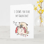 Ik kauwt je Valentijn kaart (Gele Bloem)