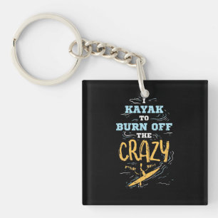 Ik Kayak om de luie te begraven Sleutelhanger