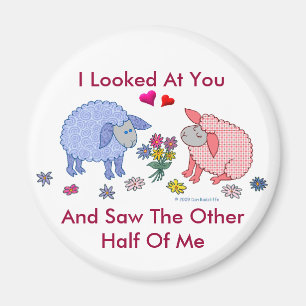 Ik keek naar jou en zag de andere helft van mij magneet