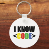 Ik Ken CODE Funny programmeur Coder Ontwikkelaar Sleutelhanger (Voorkant)