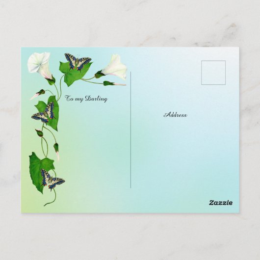 Ik ken de gedachten die ik denk bijbelversie briefkaart (Achterkant)