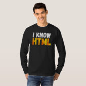 Ik ken de HTML-taalcode van de computer T-shirt (Voorkant volledig)
