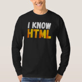 Ik ken de HTML-taalcode van de computer T-shirt (Voorkant)