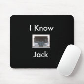 Ik ken de Jack van het Netwerk Ethernet Muismat (Met muis)