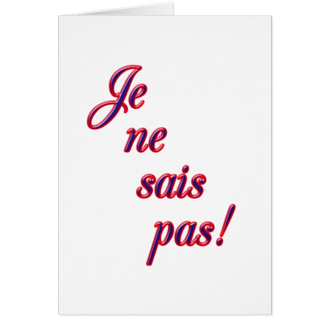 Ik ken de kaart niet (Voorkant)