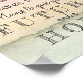 Ik ken de plannen Jeremiah 29:11 Pastel Waterverf Poster (Hoek)