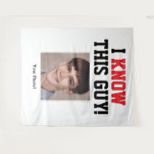 Ik Ken Deze Kerel Diploma Banner Wandkleed (Voorkant (horizontaal))