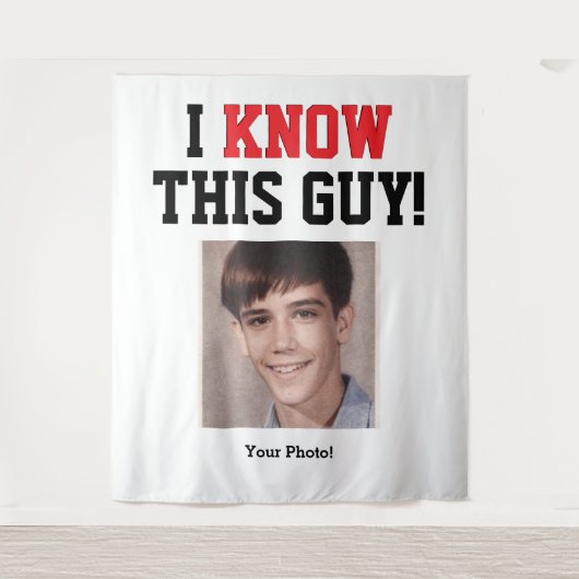 Ik Ken Deze Kerel Diploma Banner Wandkleed (Voorkant)