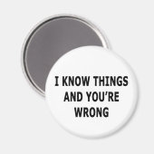 Ik ken dingen magneet (Voorkant / Achterkant)