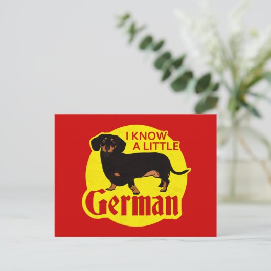 Ik ken een beetje Duits Briefkaart (Staand voorkant)