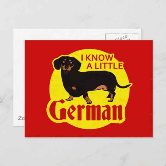 Ik ken een beetje Duits Briefkaart (Voorkant / Achterkant)