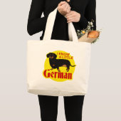 Ik ken een beetje Duits Grote Tote Bag (Voorkant (product))