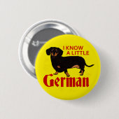 Ik ken een beetje Duits Ronde Button 5,7 Cm (Voorkant /achterkant)